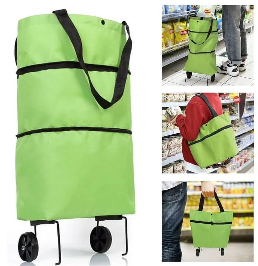 Bolso Plegable Con Ruedas (2 en 1)
